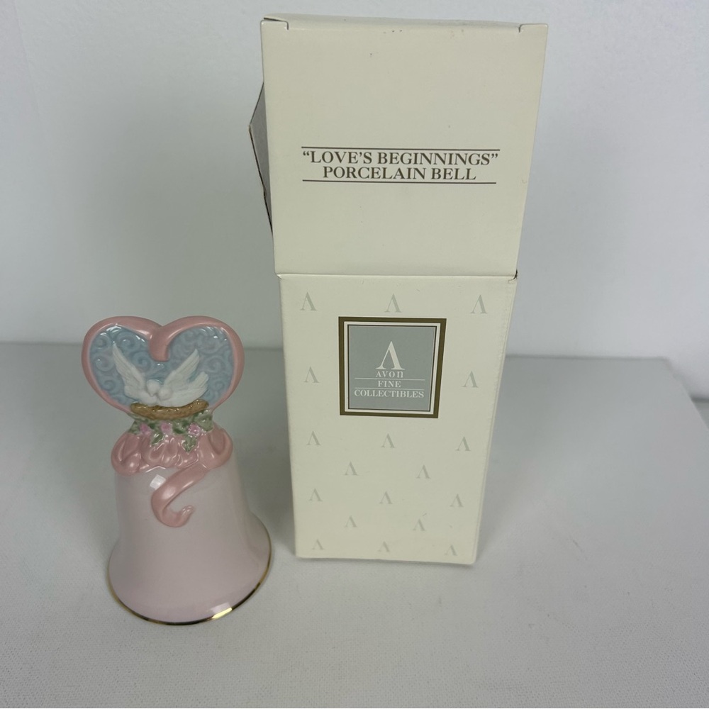 Avon - NIB - VTG '1995' - "Love's Beginnings" Porcelain Bell